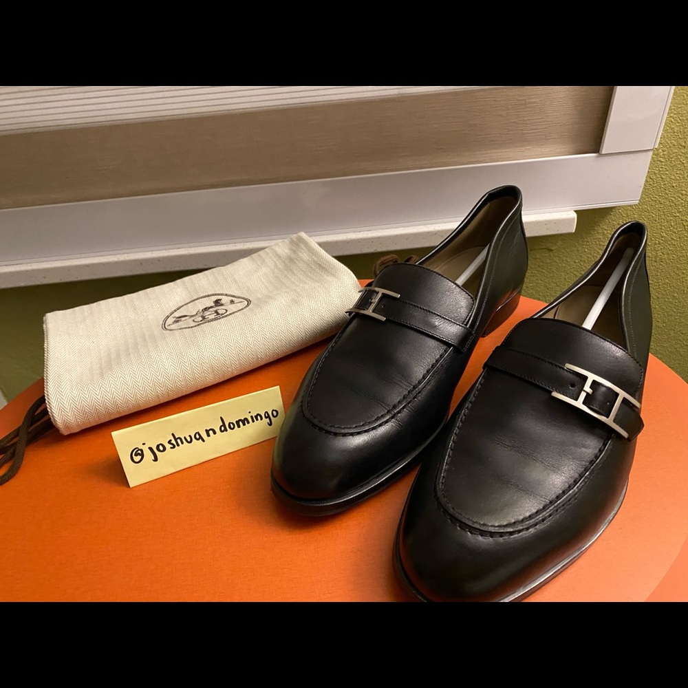Hermes Monterey loafers - Noir size 41
